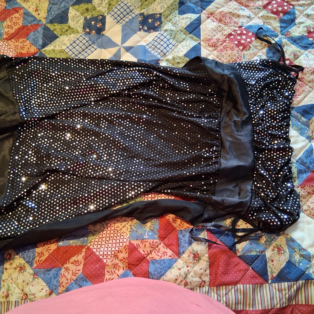 Taboo Black and Silver Kids Formal Dress